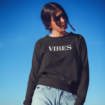 VIBES Unisex Crew Black